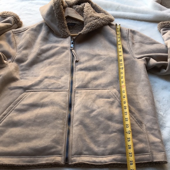 Zara shearling hooded jacket - Picture 8 of 9